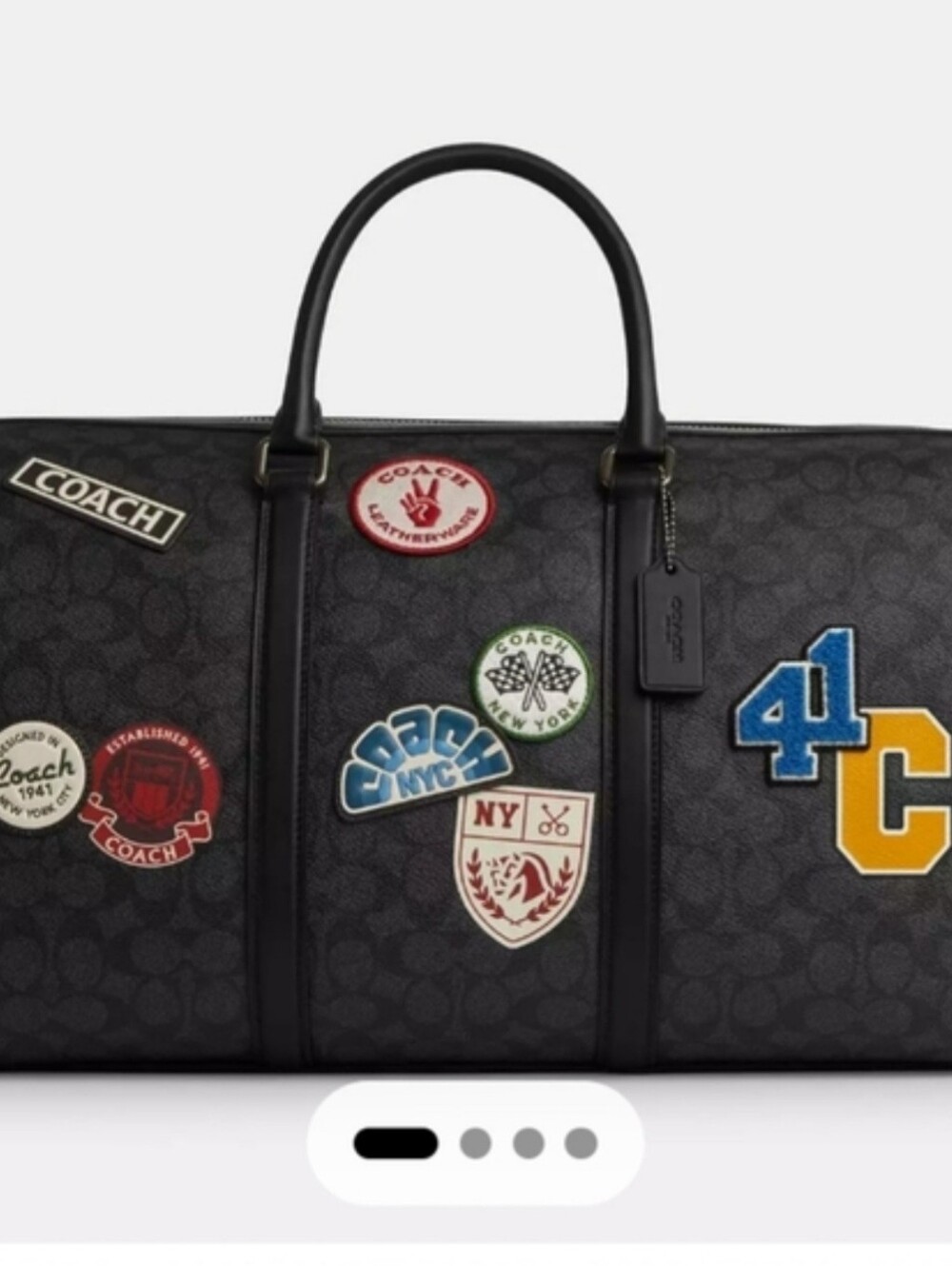 BRAND NEW Coach Venturer Duffle Bag With Varisty Patches Brand New With Tags
